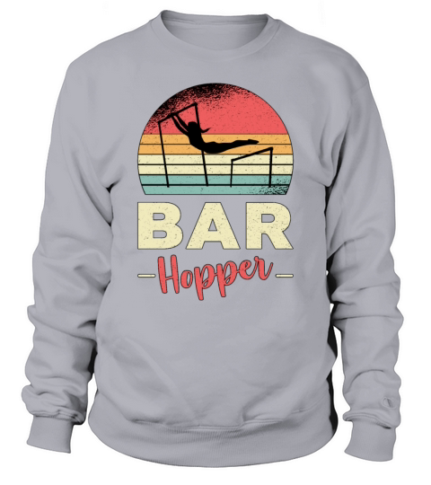 Gymnastics Unven Bar Hopper Acrobat Retro Gymnast Sweatshirt Unisex