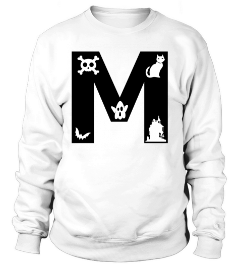 Halloween Alphabets Numbers Clipart M Sweatshirt Unisex