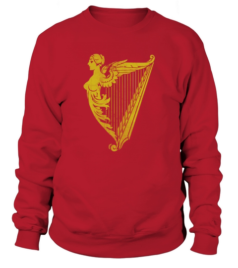 Irish Harp Heraldry - Weathered Gold Sweatshirt Unisex