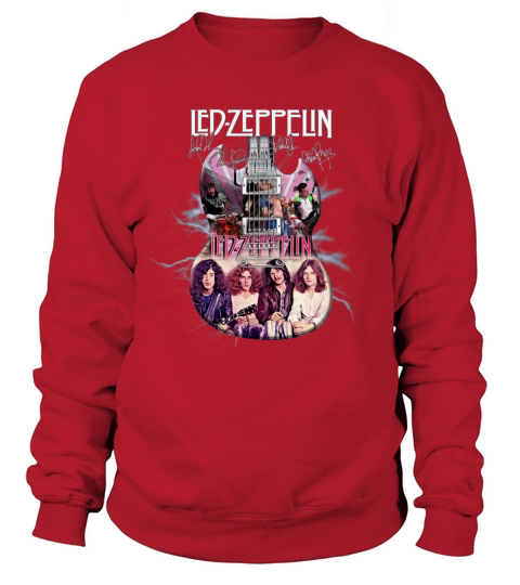 Led Zeppelin Guitar Signatures Sweatshirt Unisex