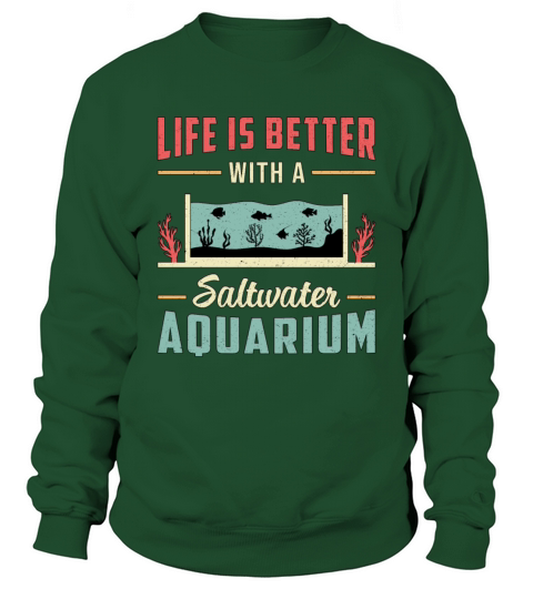 Saltwater Aquarium Fish Tank Aquatic Aquarist Sweatshirt Unisex