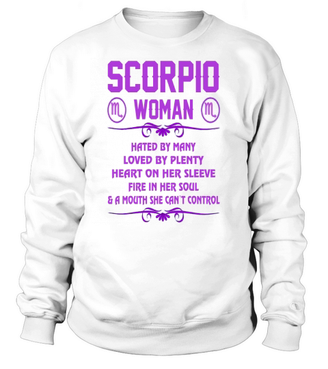 Scorpio Woman Heart Sleeve Fire Soul Zodiac Tshirt - Women’s Premium T-Shirt Sweatshirt Unisex