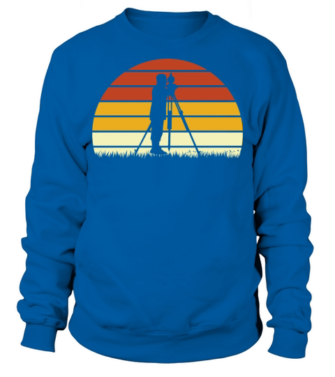 Survey Vintage Retro Color Gift For Land Surveyor Sweatshirt Unisex