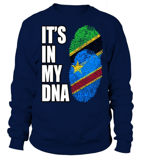 Tanzanian And Congolese Vintage Heritage DNA Flag Sweatshirt Unisex