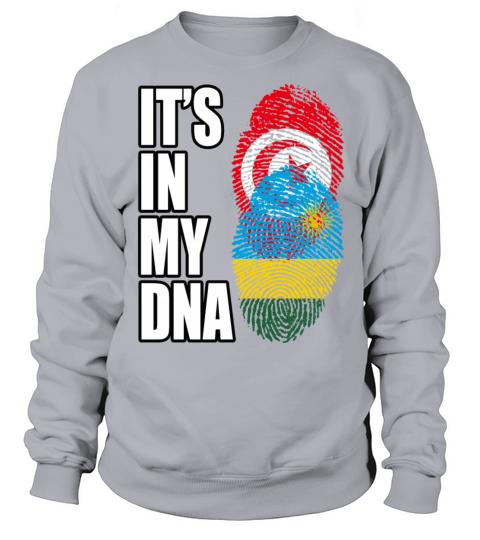 Tunisian And Rwandan Mix Heritage DNA Flag Sweatshirt Unisex