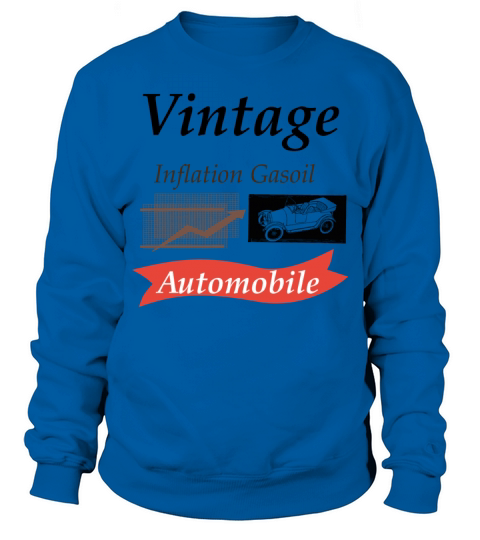 vintage inflation gazoil automobile Sweatshirt Unisex