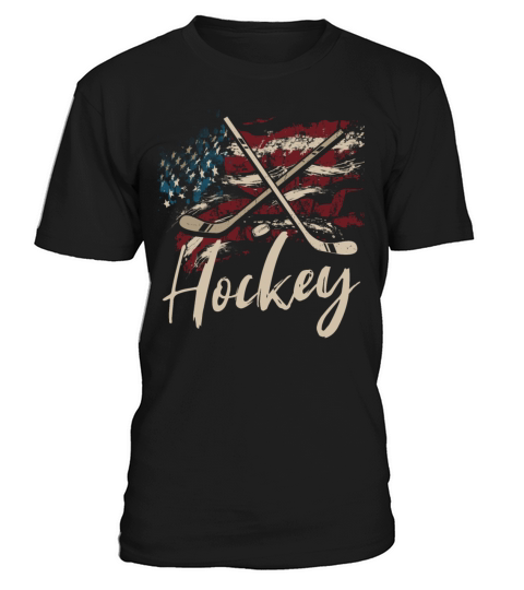 American Flag Hockey 4th of July for Athletes T-Shirt Unisex