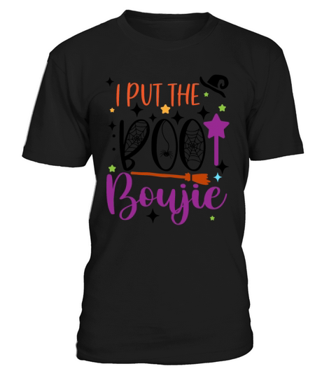 Halloween I Put The Boo In Boujie Dot Gift T-Shirt Unisex