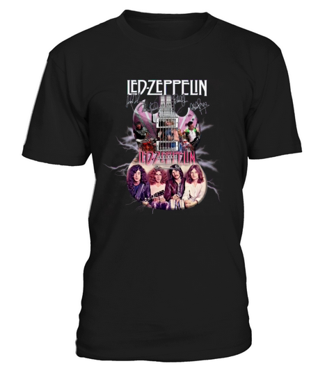 Led Zeppelin Guitar Signatures T-Shirt Unisex