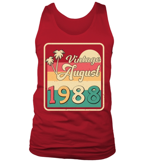 1988 August Vintage Tank Top Unisex