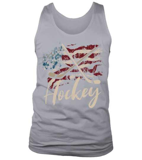 American Flag Hockey 4th of July for Athletes Tank Top Unisex
