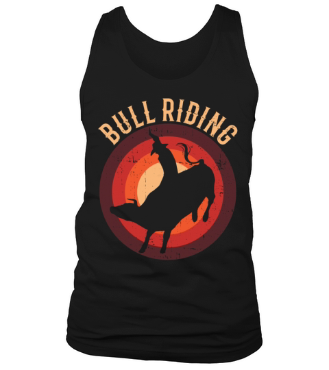 Bull Riding Western Rodeo Retro Vintage Cowboy Bul Tank Top Unisex