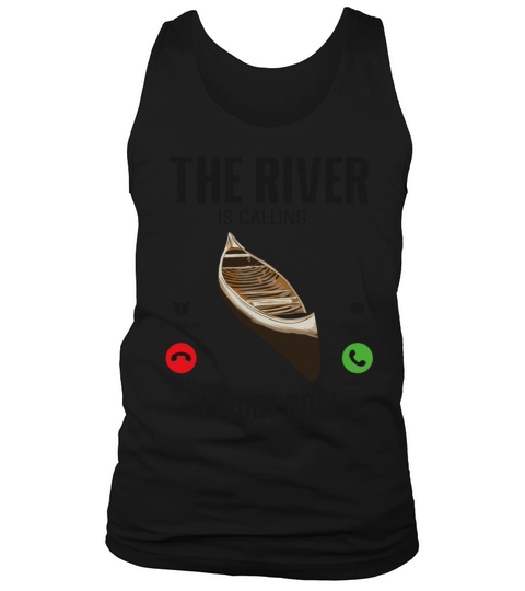 Canoe Canoeing Vintage Phone Tank Top Unisex