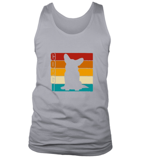 Corgi Retro Vintage Tank Top Unisex