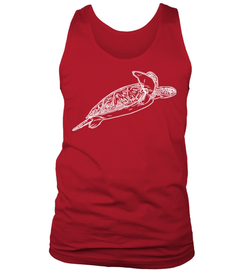 Elegant Vintage Sea Turtle Tank Top Unisex