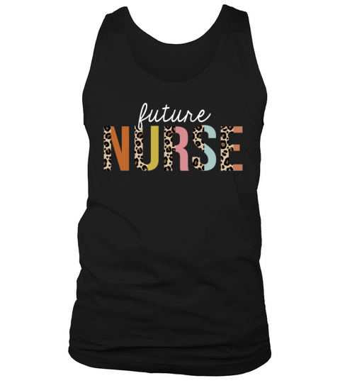 Future Nurse Colorful Leopard Print Funny Tank Top Unisex