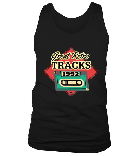 Great Retro Tracks 1992 Cassette Vintage Birthday Tank Top Unisex