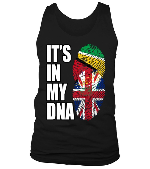 Guyanese And British Mix Heritage DNA Flag Tank Top Unisex