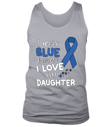 I Wear Blue Colon Cancer Awareness Colon Cancer Tank Top Unisex