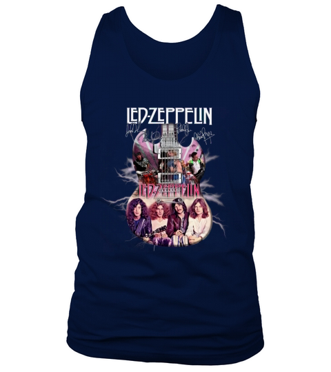 Led Zeppelin Guitar Signatures Tank Top Unisex