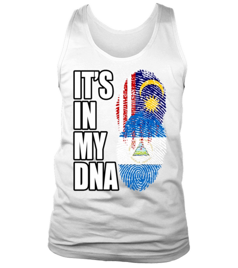 Malaysian And Nicaraguan Mix Heritage DNA Flag Tank Top Unisex