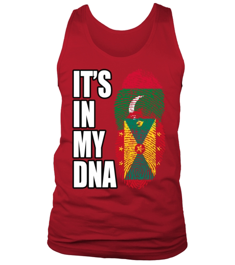 Maldivian And Grenadian Mix Heritage DNA Flag Tank Top Unisex