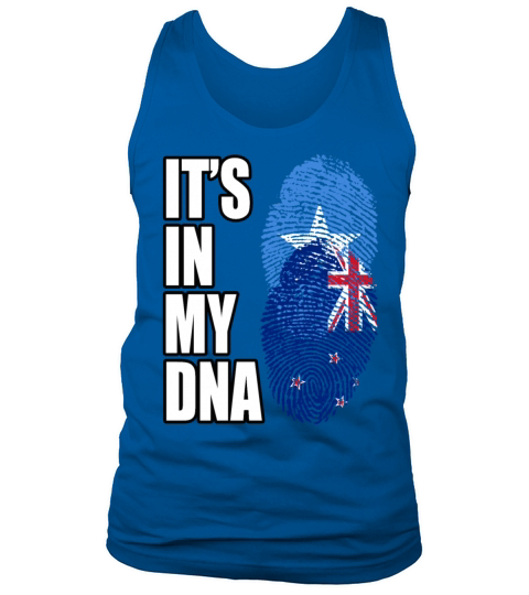 Somali And New Zealand Vintage Heritage DNA Flag Tank Top Unisex