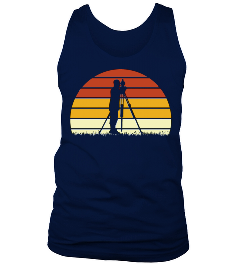 Survey Vintage Retro Color Gift For Land Surveyor Tank Top Unisex