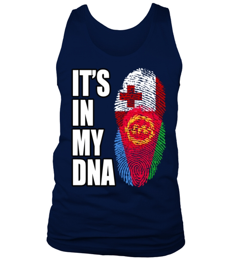 Tongan And Eritrean Mix Heritage DNA Flag Tank Top Unisex