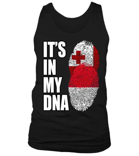 Tongan And Indonesian Mix Heritage DNA Flag Tank Top Unisex