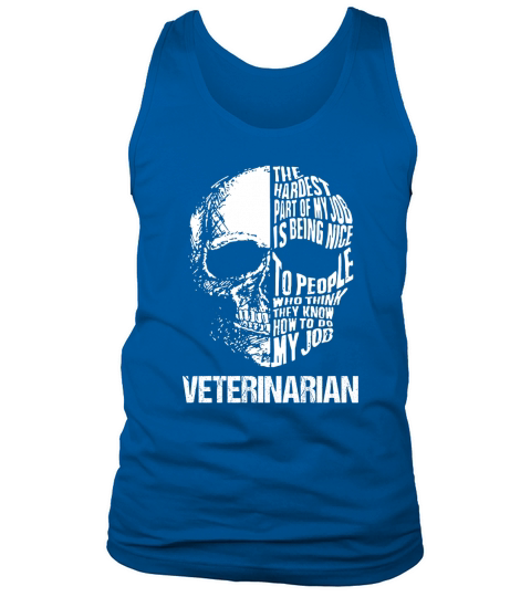 Veterinarian Skull Tank Top Unisex