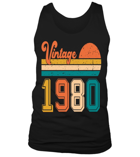 Vintage 1980 birthday gift Tank Top Unisex