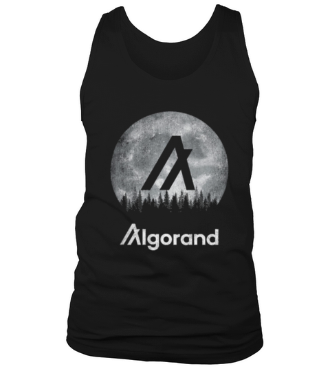 Vintage Algorand ALGO Coin in The Moon Tank Top Unisex