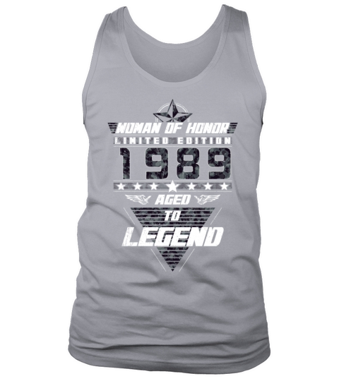 Woman of Honor 1989 Birthday Gift Women Camouflage Tank Top Unisex