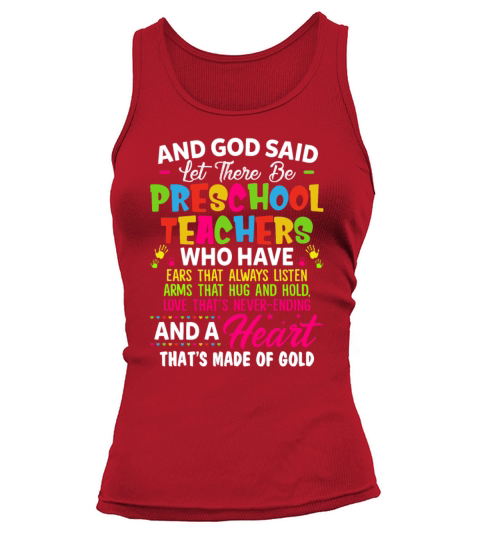 And God Said Let There Be Preschool Teachers Tank top Woman