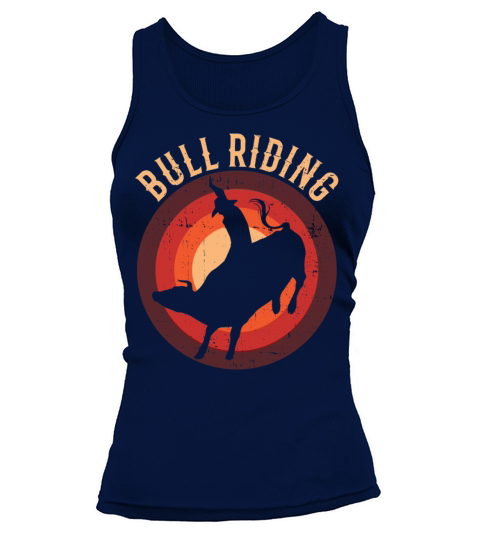 Bull Riding Western Rodeo Retro Vintage Cowboy Bul Tank top Woman