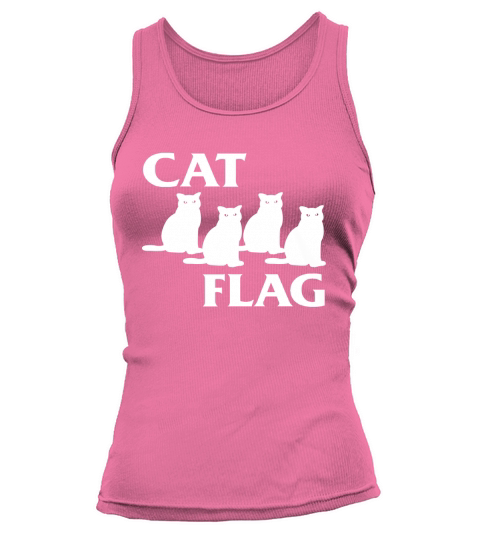 CAT FLAG - black shirt Tank top Woman