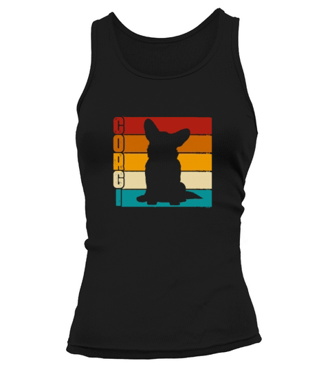 Corgi Retro Vintage Tank top Woman