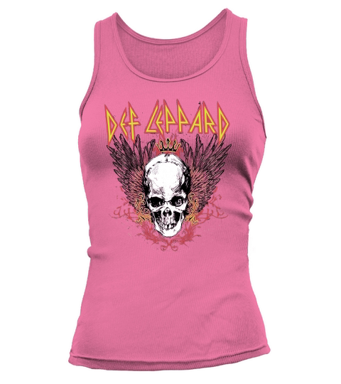 Fashion Def Leppard Brown Graphic Skull - Ladies Flowy Tank Tank top Woman
