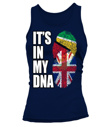 Guyanese And British Mix Heritage DNA Flag Tank top Woman