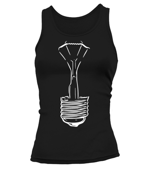 Lamp With Broken Glass Bulb Tank top Woman