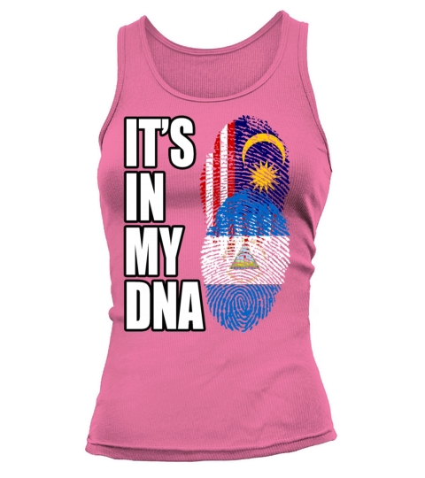 Malaysian And Nicaraguan Mix Heritage DNA Flag Tank top Woman