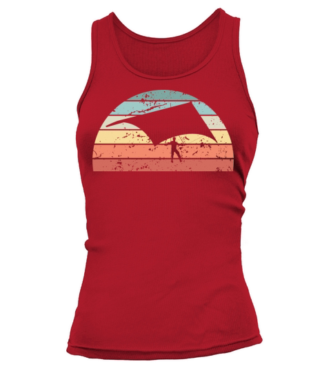 Retro Hang Gliding Sunset Vintage hanggliding Tank top Woman