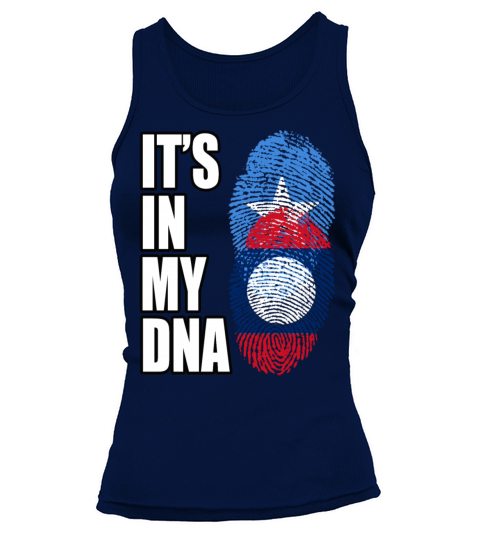 Somali And Laotian Vintage Heritage DNA Flag Tank top Woman