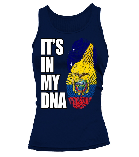 Tokelauan And Ecuadorian Mix Heritage DNA Flag Tank top Woman