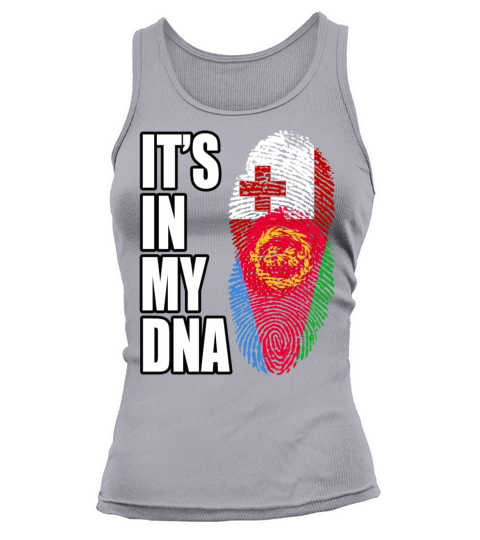 Tongan And Eritrean Mix Heritage DNA Flag Tank top Woman