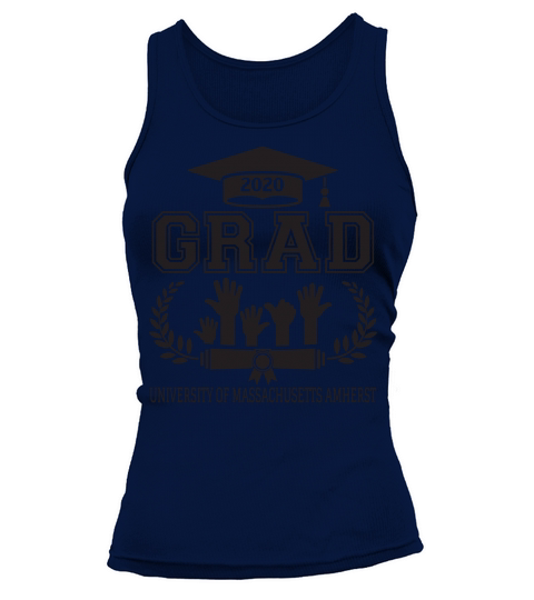 University School Graduation UNIVERSITY OF MASSACHUSETTS AMHERST Grad 2020 Tank top Woman
