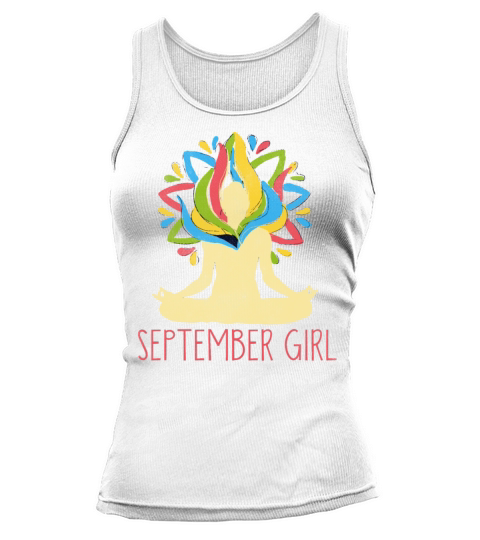 Yoga Mandala Meditation Birth Born Month September Tank top Woman