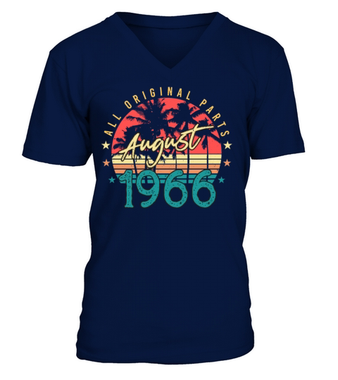1966 August Vintage V-Neck T-shirt
