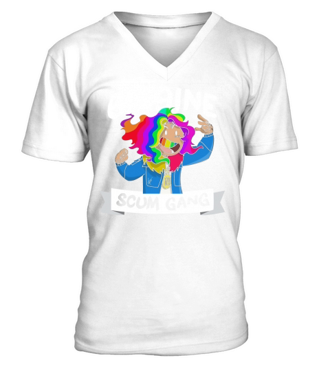 6IX9INE CARTOON V-Neck T-shirt
